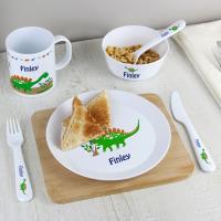 Personalised Dinosaur 3 Piece Plastic Cutlery Set Extra Image 3 Preview